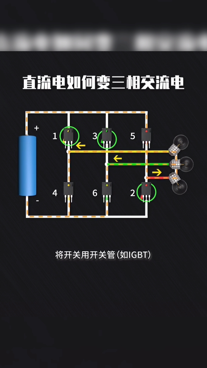 直流电如何变三相交流电