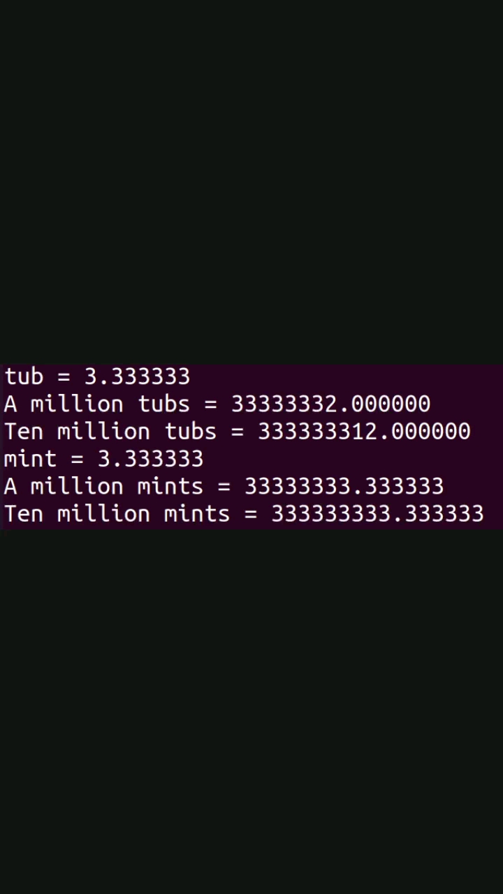 22/6/25。关于C++中float类型精度损失的实验现象。