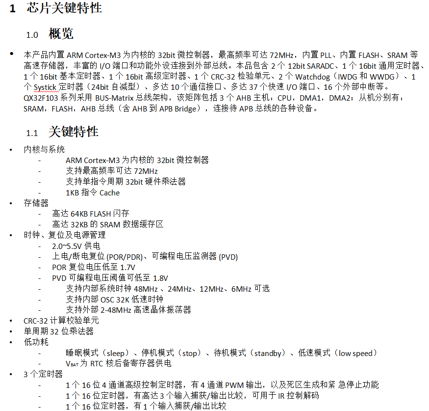 国产MCU,ARM-M3内核,高频72MHz,pin2pin替代STM32F103,全新上市