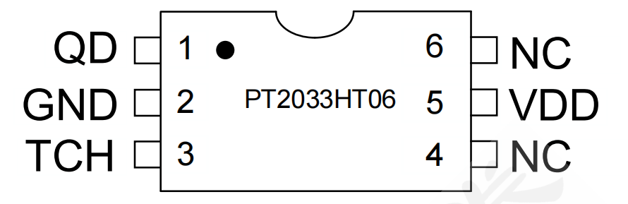 PT2033H单触控同步NMOS输出IC的特性说明
