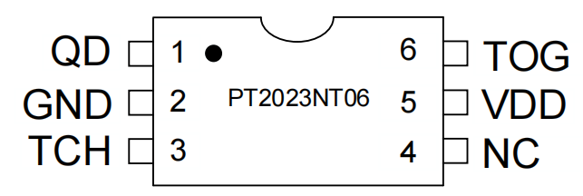 PT2023N单通道触摸检测芯片概述及特性