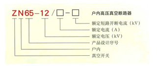 ZN65-12型號含義