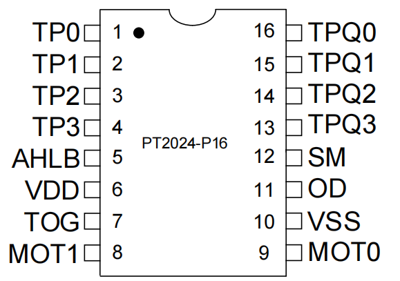 PT2024触摸检测芯片概述、特性及应用电路