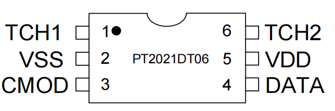 PT2021D(双触控单线编码输出 IC)