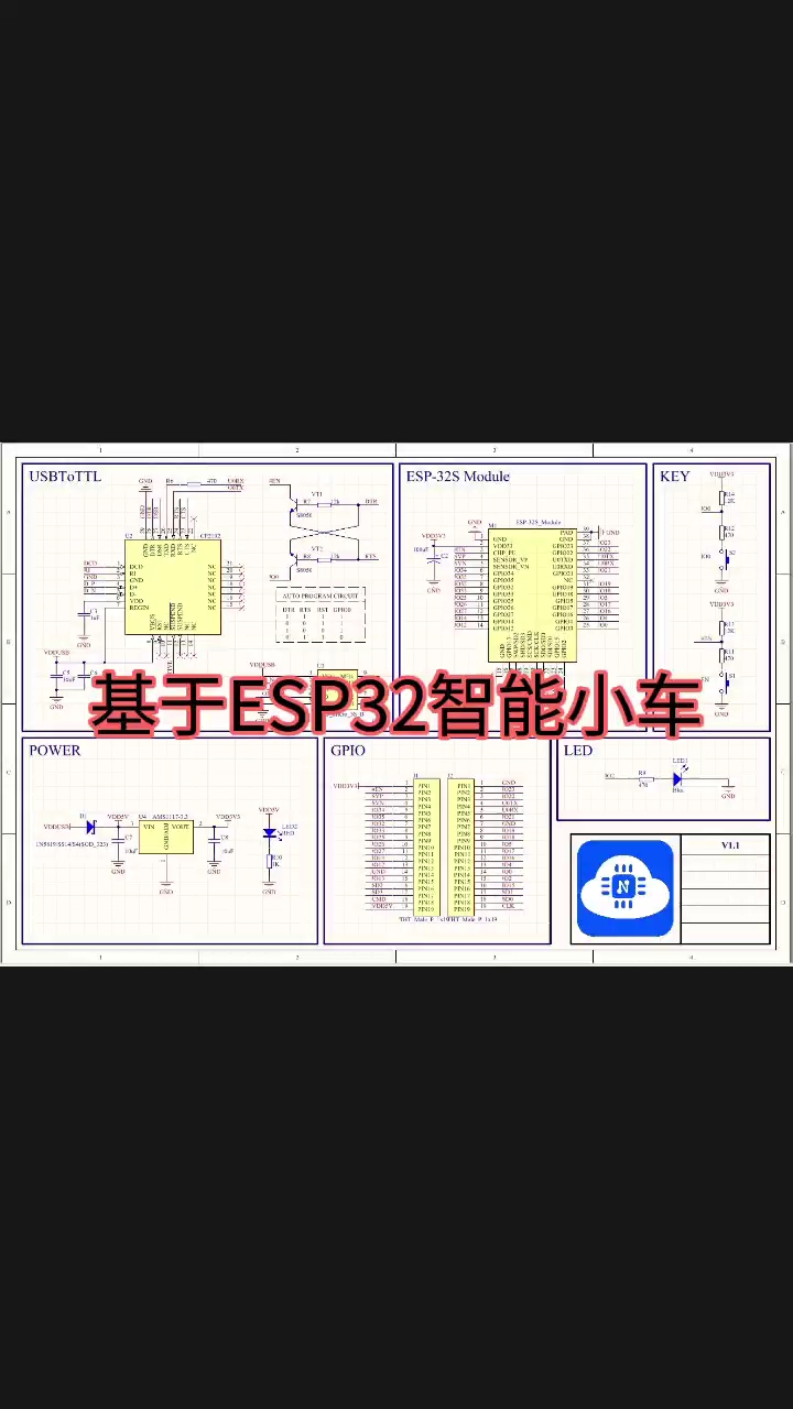 ESP32智能小車開發(fā)#電子制作 #電路設(shè)計(jì) #嵌入式開發(fā) #pcb設(shè)計(jì) 