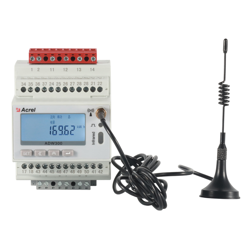 ADW300物聯網電力儀表主要用于計量低壓網絡的三相有功電能，具有RS485通訊和470MHz無線通訊功能
