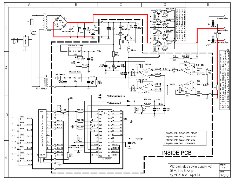 分享一個0-24V數(shù)字PIC電源電路