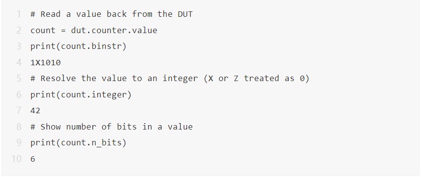 cocotb中的基础语法与SystemVerilog中的常用语法对照总结