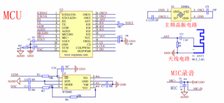 語音識別芯片WT69900H在臺燈中的應用