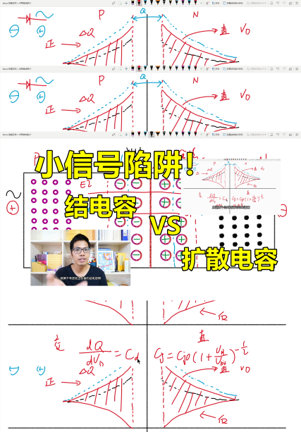 二极管交流模型，结电容不重要？还有这个大电容#跟着UP主一起创作吧 