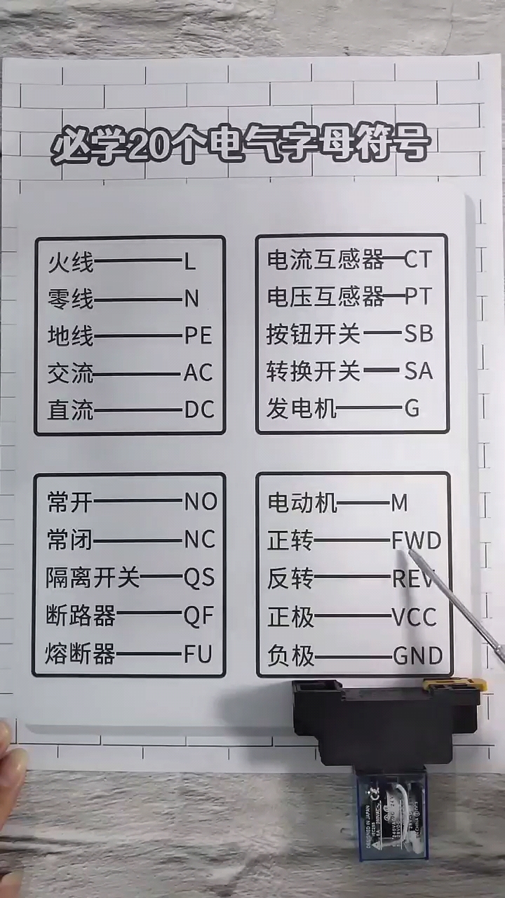 電工必學(xué)符號#電路設(shè)計 #電子元器件 