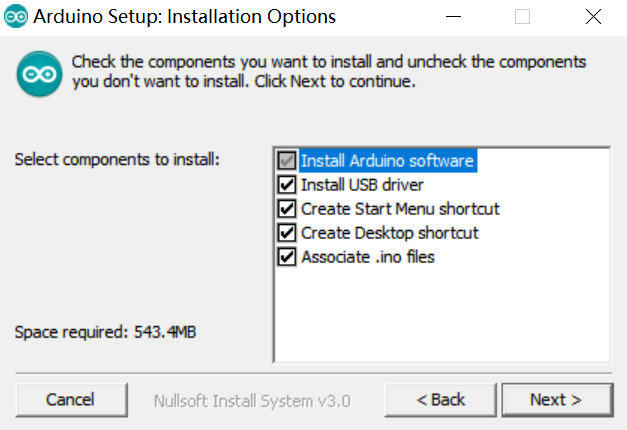 Arduino安装选项