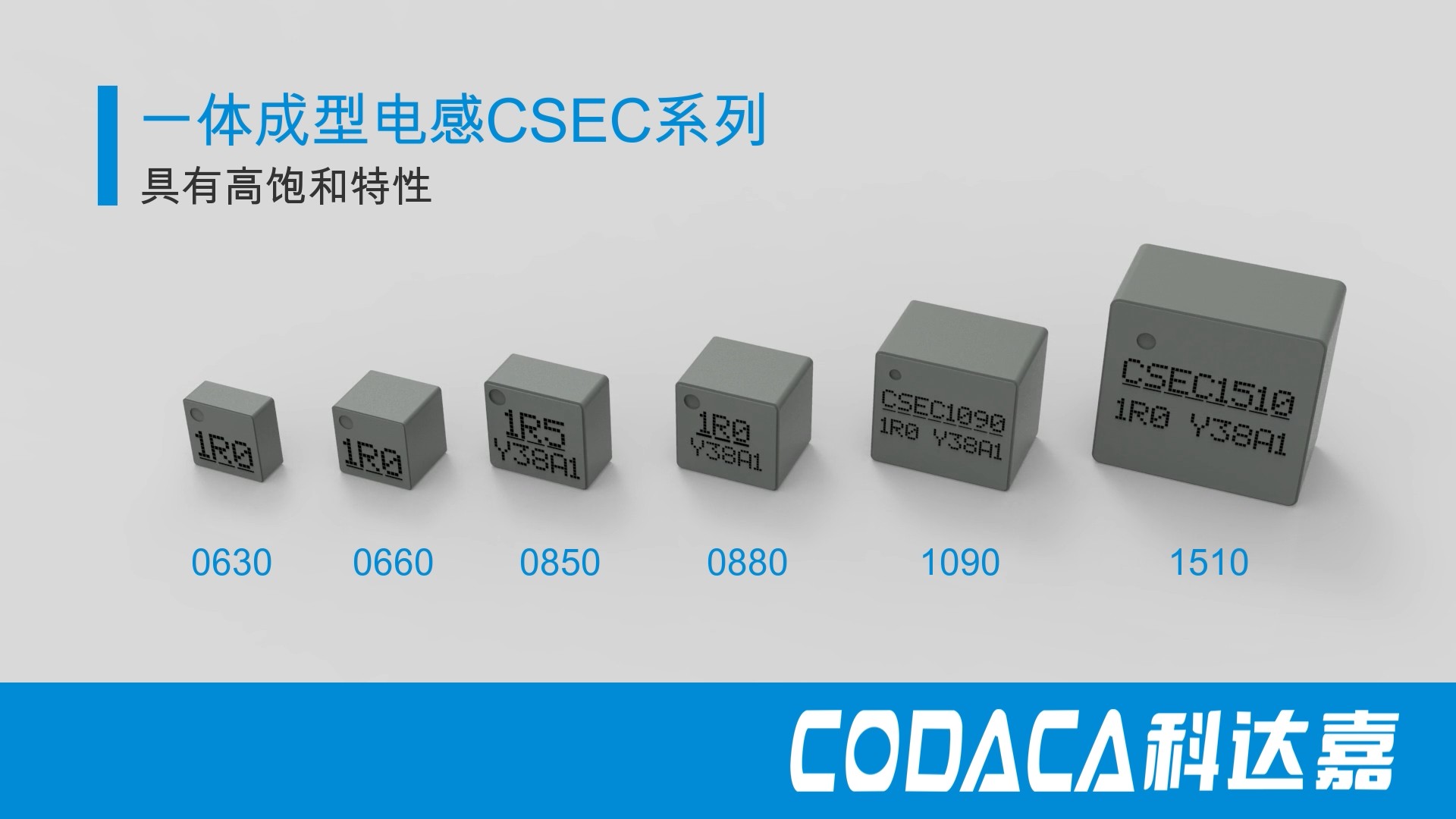 具有高饱和特性的一体成型电感CSEC系列