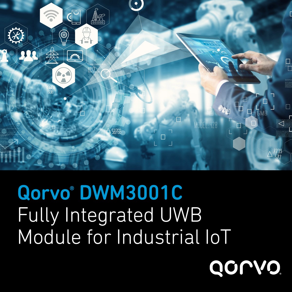 Qorvo? 推出完全集成的超寬帶模塊，加速工業物聯網普及