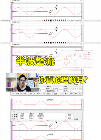 最簡單的整流電路：半波整流，你理解對(duì)了嗎#跟著UP主一起創(chuàng)作吧 