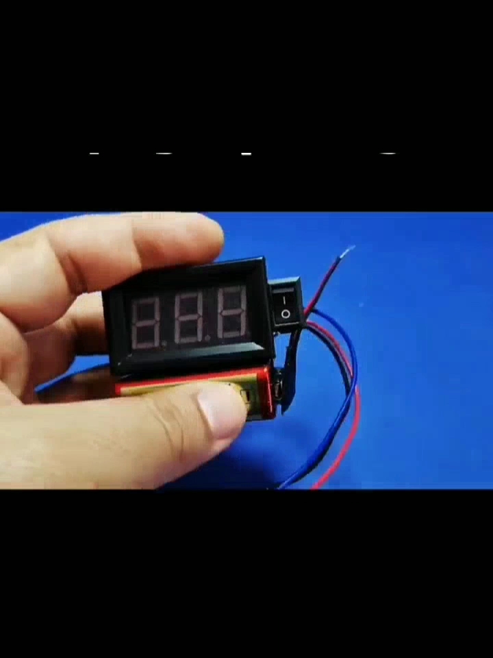 自制用9V电池和直流电压表做测量电池电压的电压表