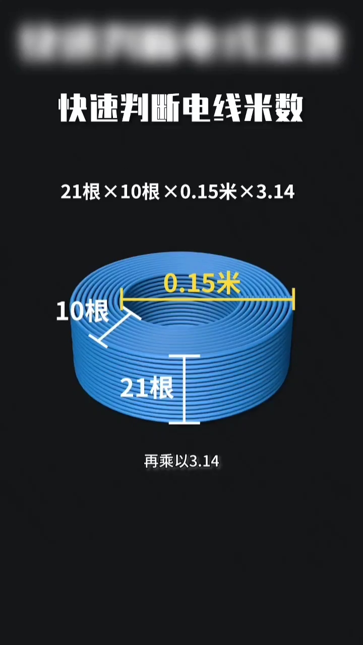 快速判断电线米数