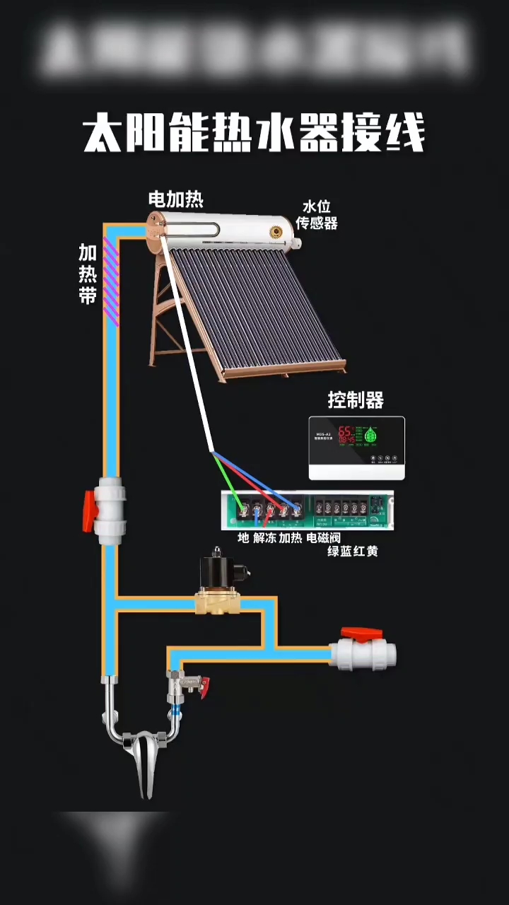 太阳能热水器接线
