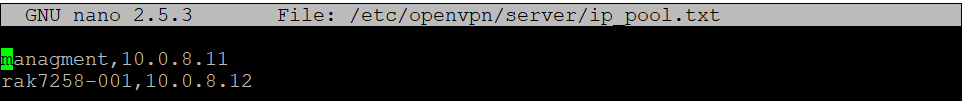 OpenVPN已连接的客户端2