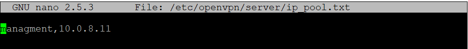 OpenVPN已连接的客户端1