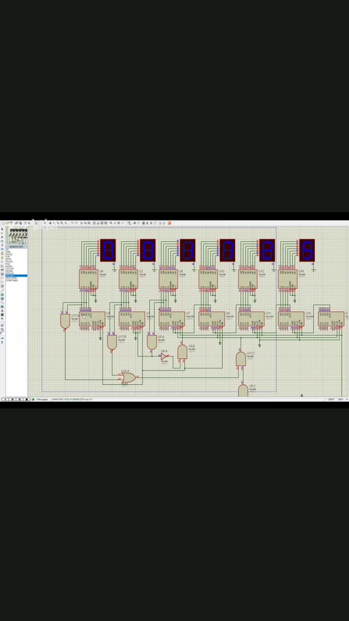 #硬聲創(chuàng)作季 protues仿真：數(shù)字電路秒表設(shè)計(jì)（4）