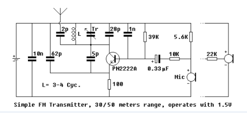 一個(gè)迷你調(diào)頻發(fā)射器電路分享