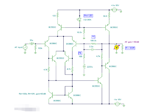 一個(gè)低噪聲輸出的HiFi前置放大器電路圖