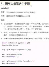 #硬聲創(chuàng)作季 Python數(shù)據(jù)分析全套教程，拿捏！ - 3.畫布上創(chuàng)建多個(gè)子圖（上）