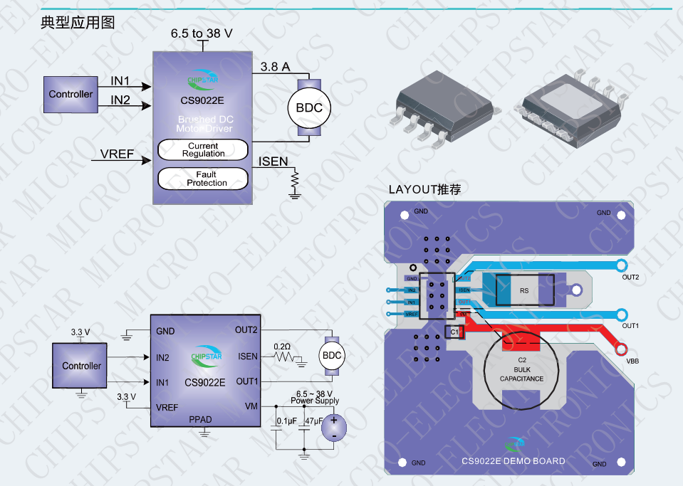 有刷直流電機驅動器CS9022E介紹