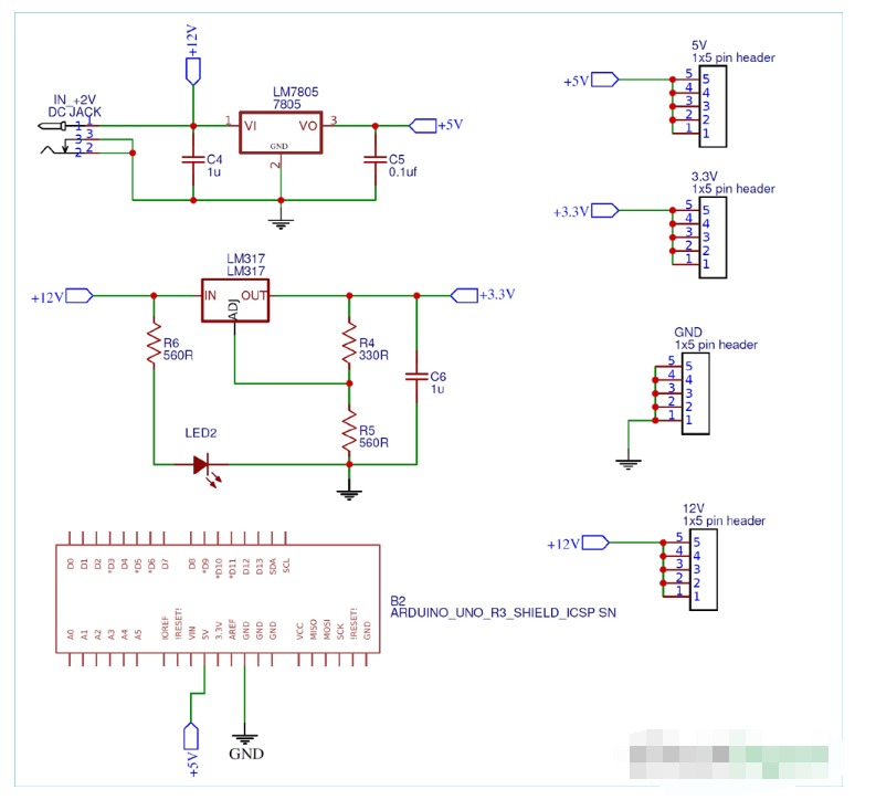 制作一个Arduino Uno电源板