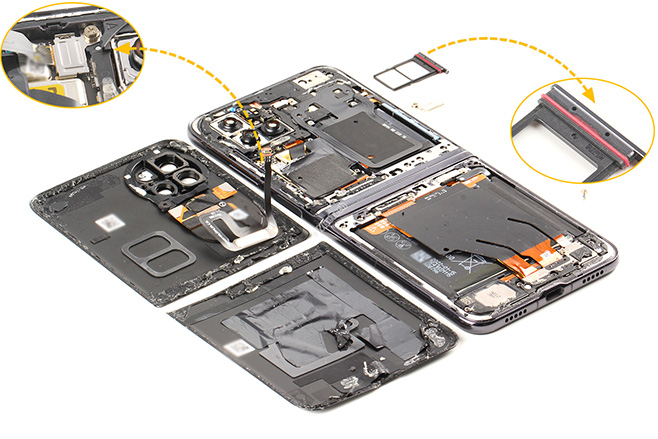 华为 P50 Pocket拆解，折叠机拆解还是有点难度的-华为p50折叠手机是5G吗1
