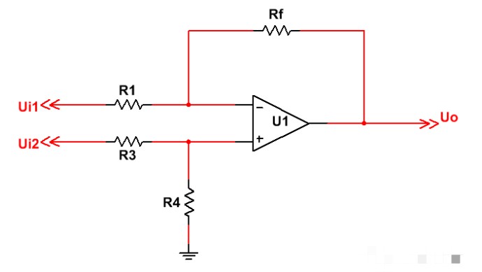 运算放大器的应用电路(减法运算电路)