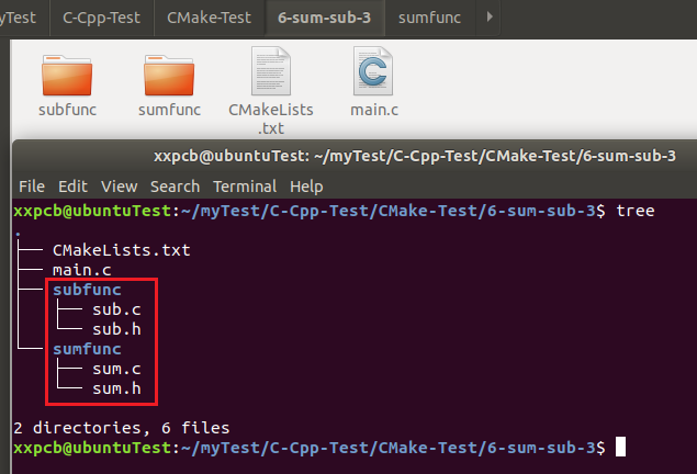Linux中CMake的使用3-不同目录多个源文件-cmake生成sln4