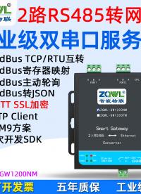 雙路RS485串口服務器ZQWL-GW1200NM