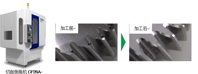尼得科机床在产品阵容中新增新研发的齿轮切削倒角机“CF26A”  将和配套专用工具“EdgeCut”同时发售