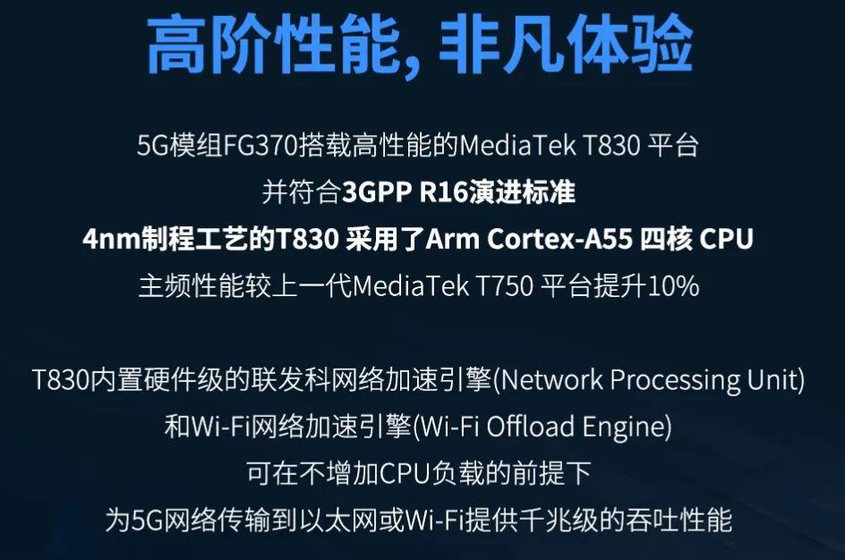 广和通新品优势解读 <b>5G</b><b>模组</b>FG370提供极速宽带 聚焦<b>FWA</b>应用