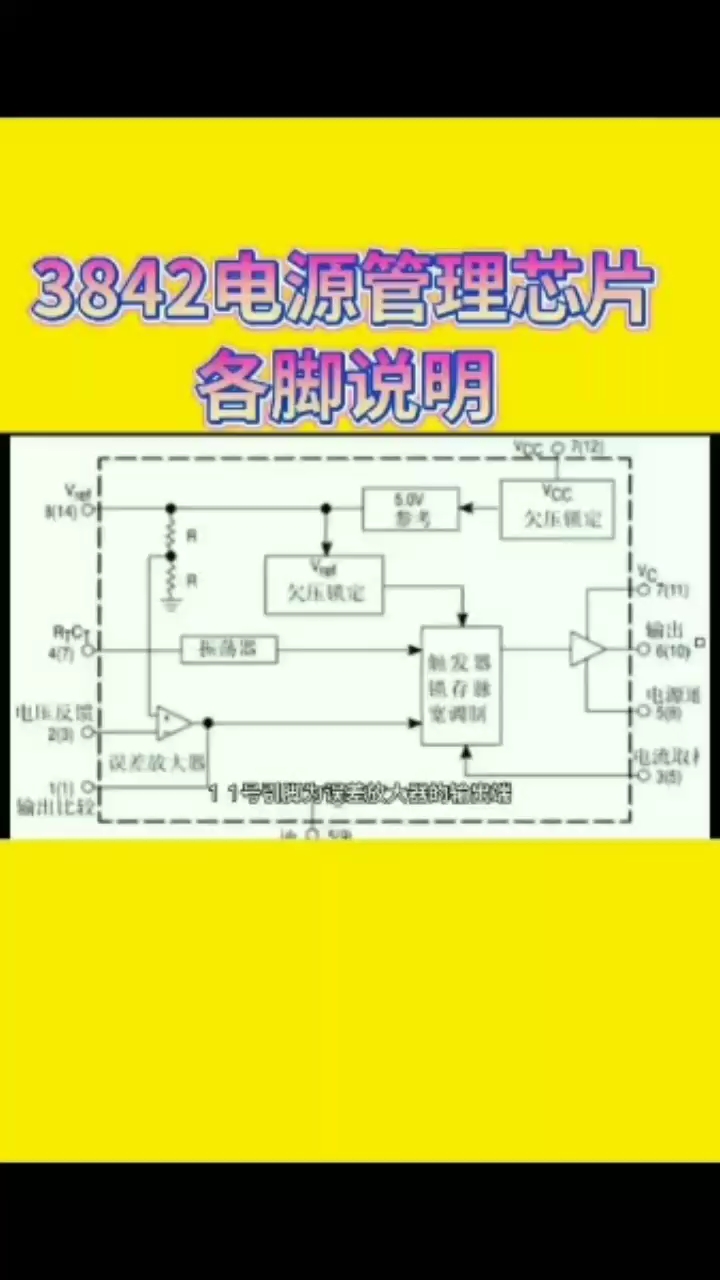 #硬聲創(chuàng)作季 3842電源管理芯片各引腳說明