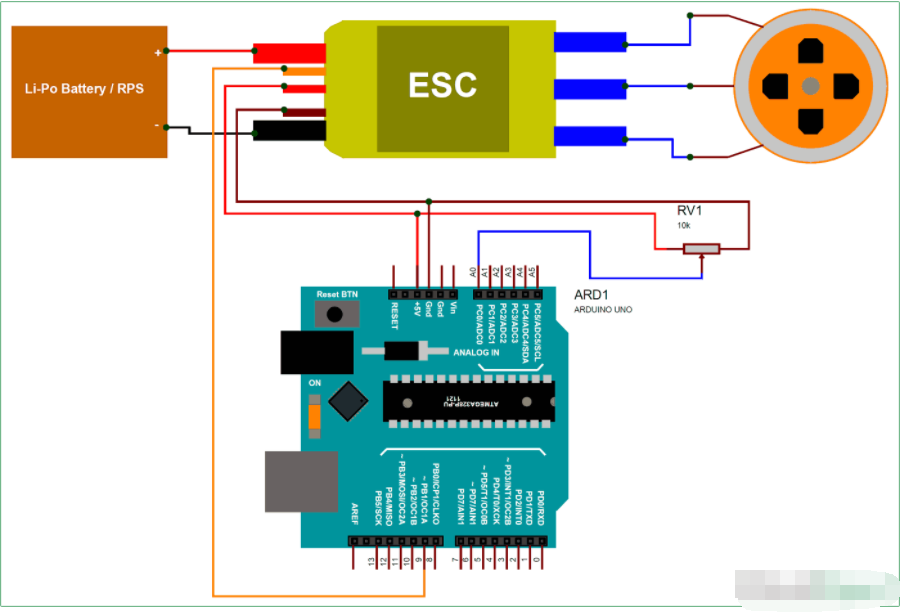 如何使用Arduino控制无刷电机-arduino无刷电机驱动代码2