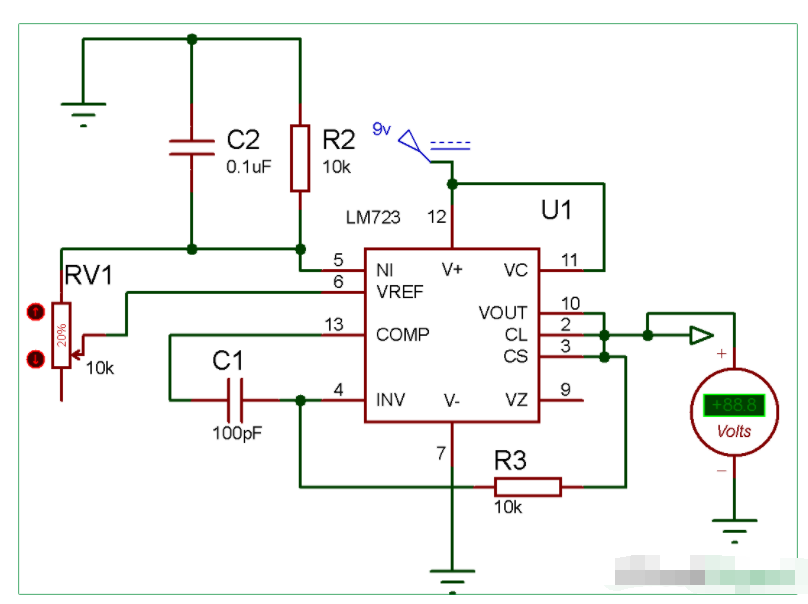 如何使用LM723制作电压调节电路-lm339改可调电源