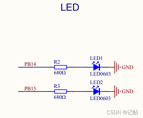 led