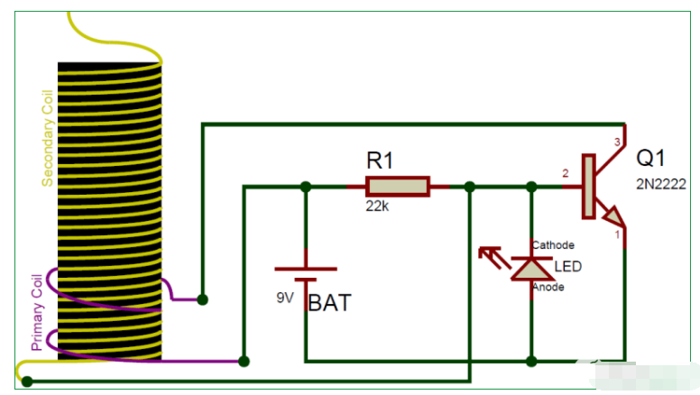 如何使用9v电池制作简单的特斯拉线圈并无线传输电力