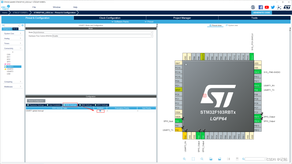 STM32CUBEMX开发GD32F303（9）—-USART通过DMA收发-stm32cubef13