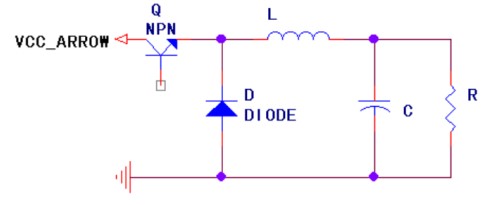 LT1173在buck(step-down)模式的工作電路