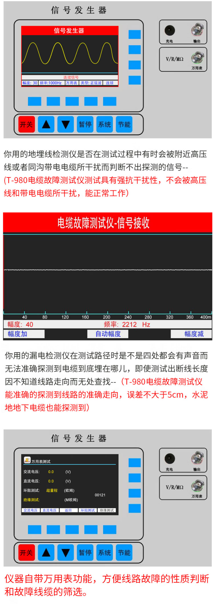 T-980电力电缆故障综合测试仪