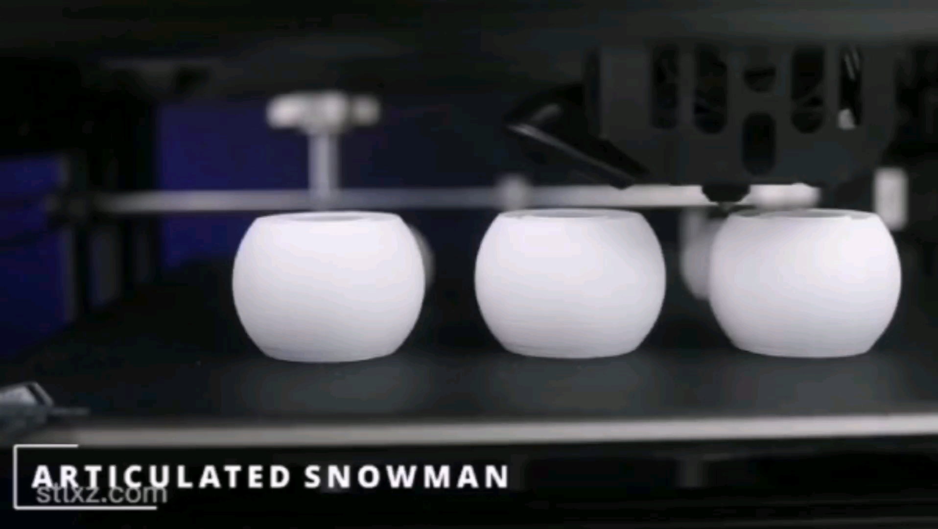圣诞节3D打印雪人#3d打印 #增材制造 