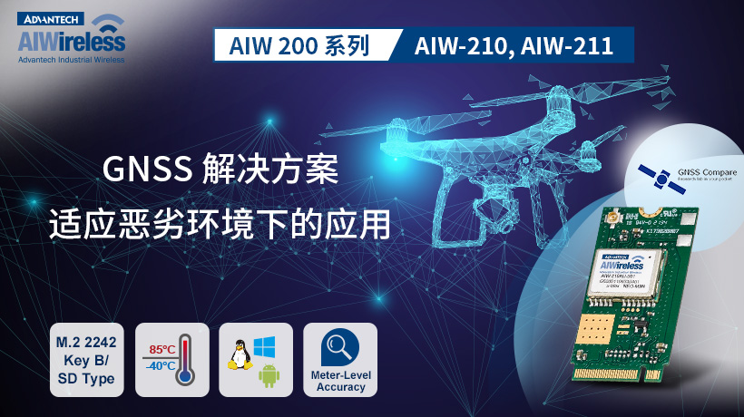 研華AIW-210和AIW-211 ，工業GNSS解決方案新品分享