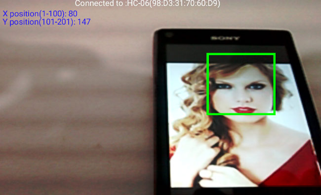 使用带有蓝牙的Arduino和Android手机跟踪图片