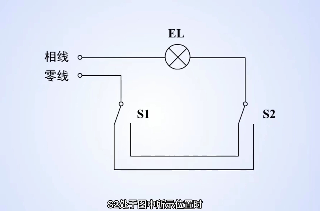 #工作原理大揭秘 #电路原理 #电工 #电工知识 两地控制灯电原理