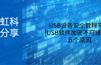 虹科分享|USB設備安全管理平臺|USB軟件加密不可接受的五個原因