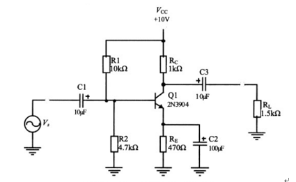 如何将ClassA放大器电路设置在AC负载线的中点